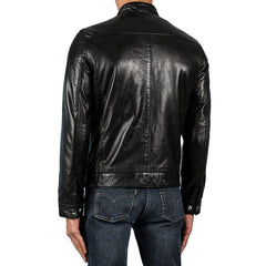 SCHWARZE LEDERJACKE