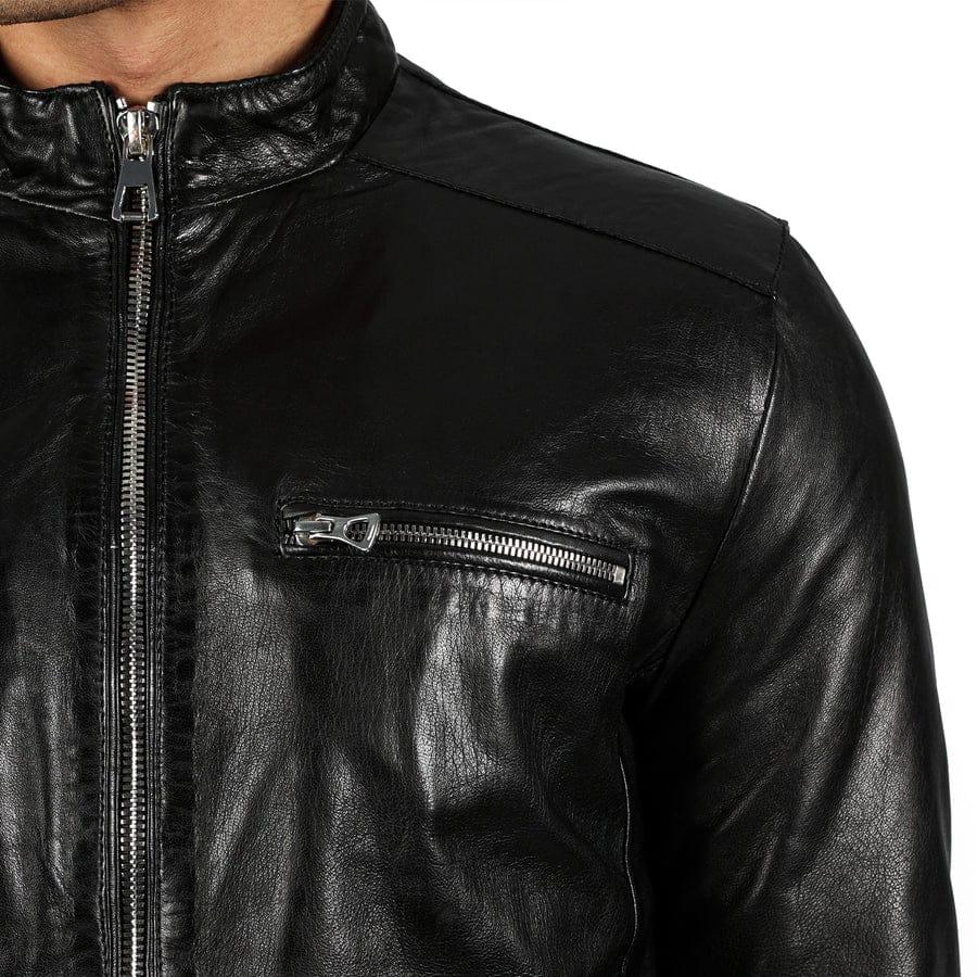 SCHWARZE LEDERJACKE