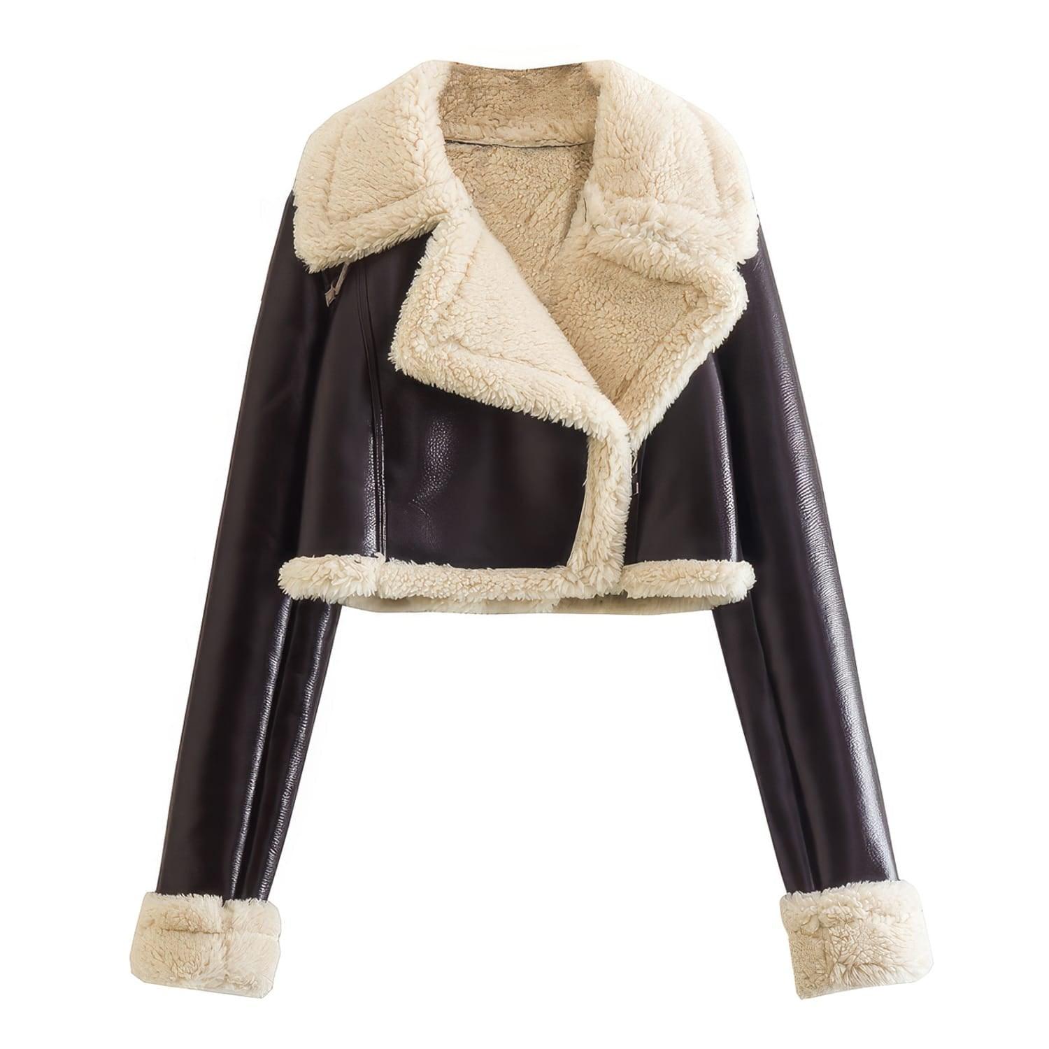 Women’s Fur Leather Jacket