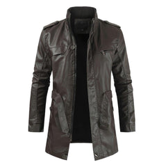 Herren ECHTE Schaffell VINTAGE Lederjacke