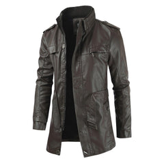 Herren ECHTE Schaffell VINTAGE Lederjacke